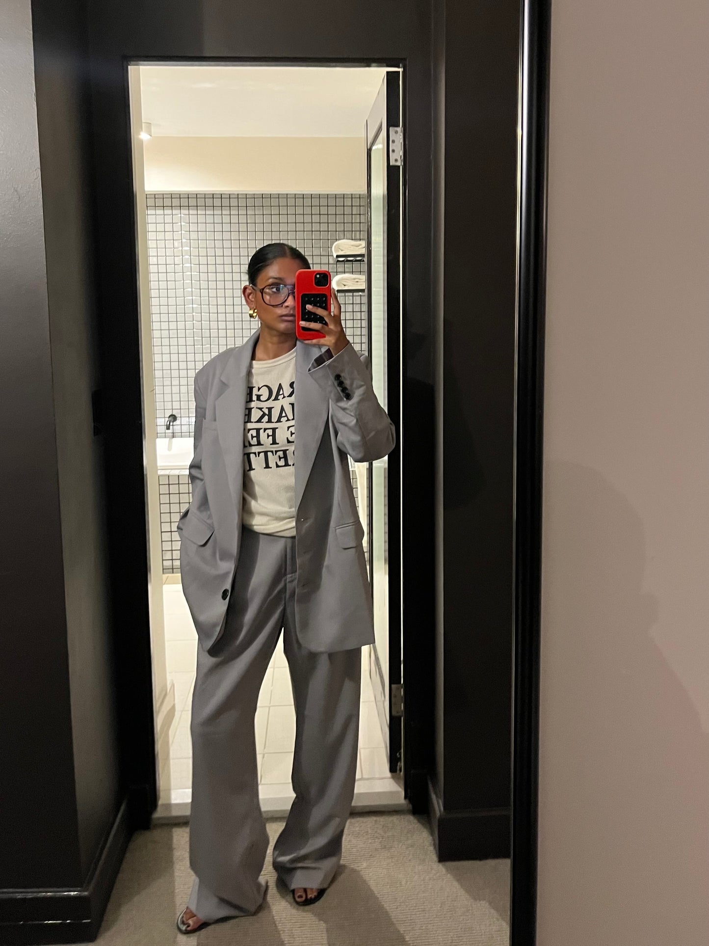 Frankie / Oversized Blazer / Light Grey
