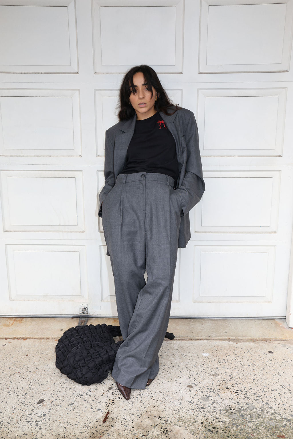 Frankie / Oversized Blazer / Charcoal Grey