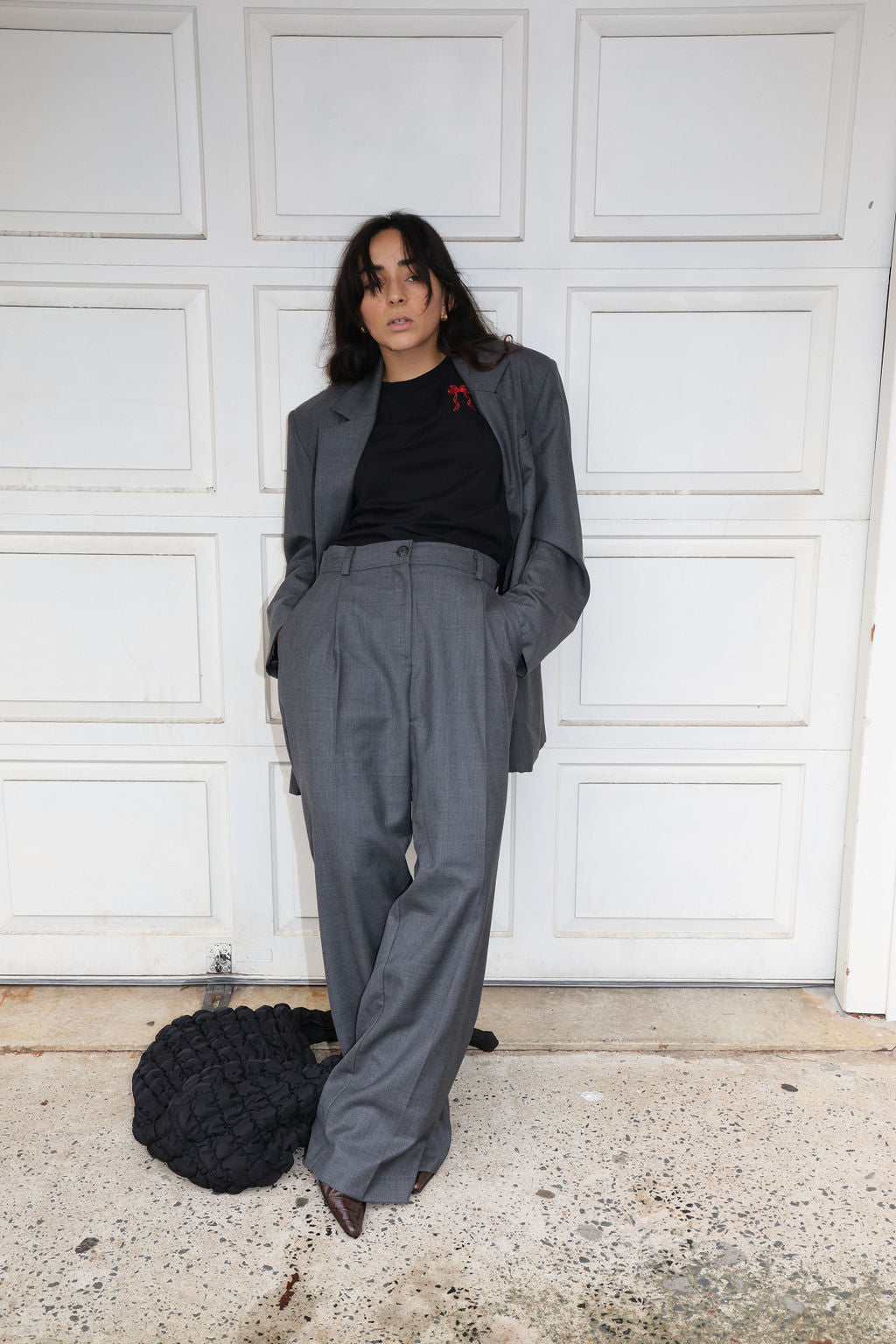 Frankie / Oversized Blazer / Charcoal Grey