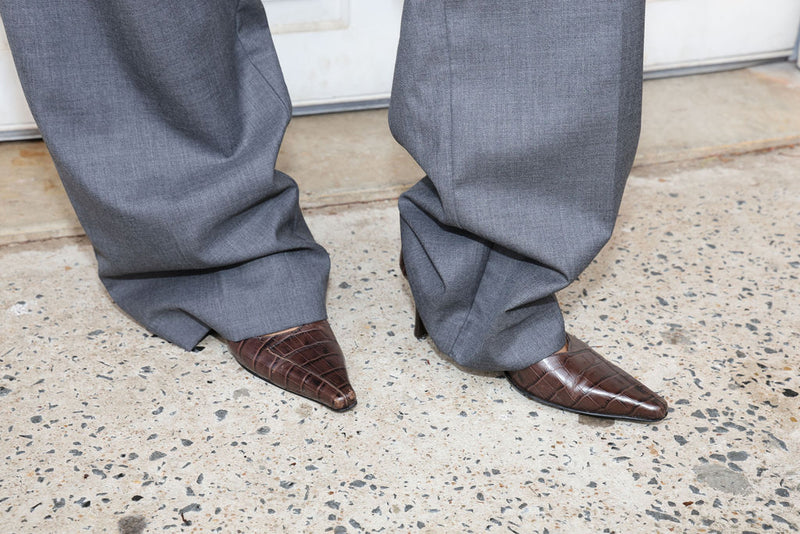 Frankie / Oversized Pants / charcoal grey