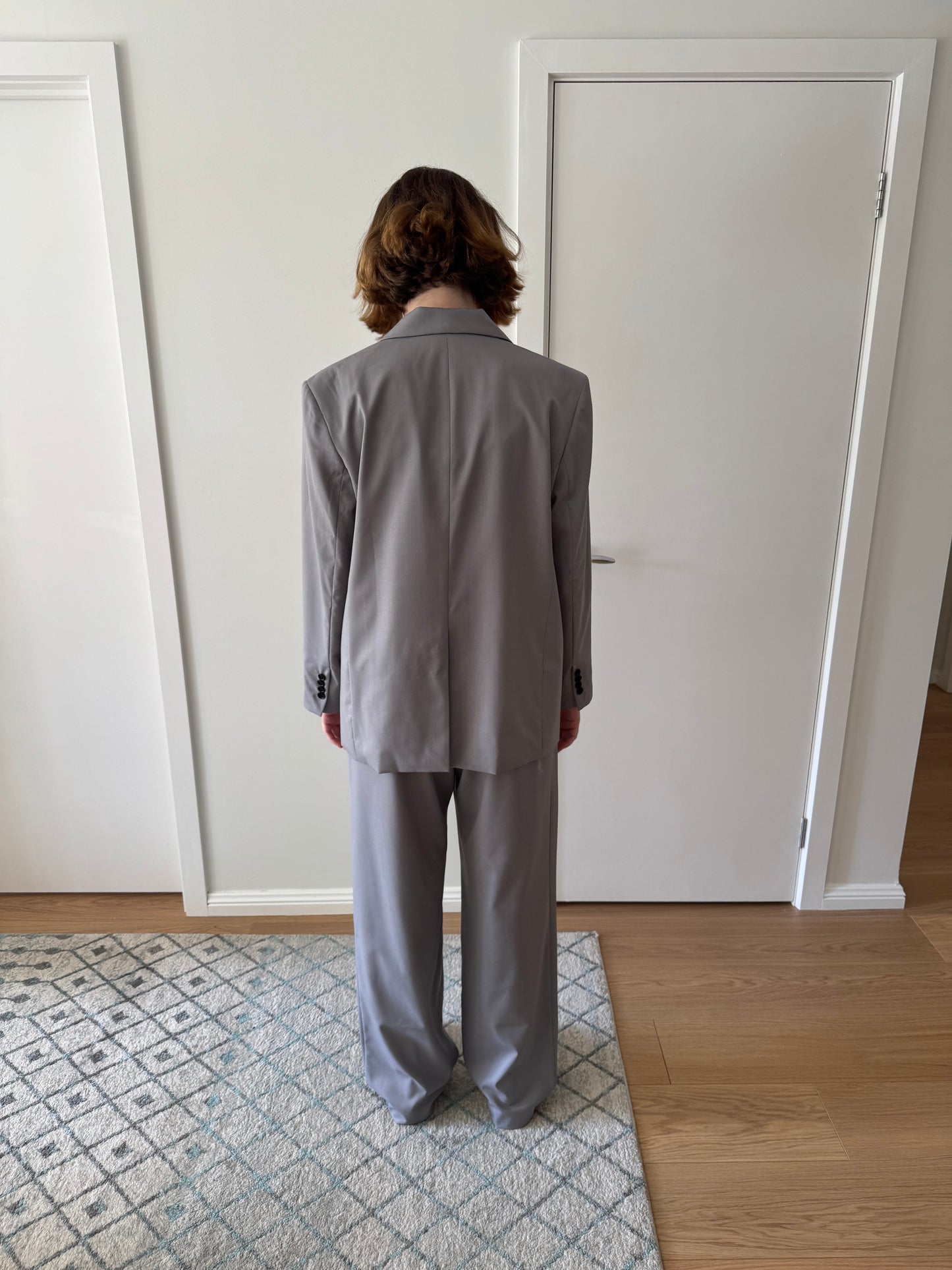 Light Grey Oversized Blazer