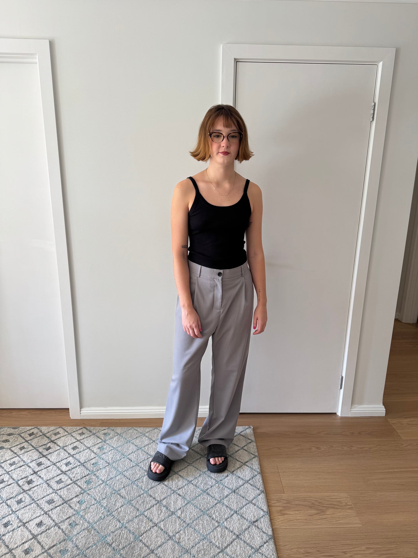 Frankie / Oversized Pants /Light Grey