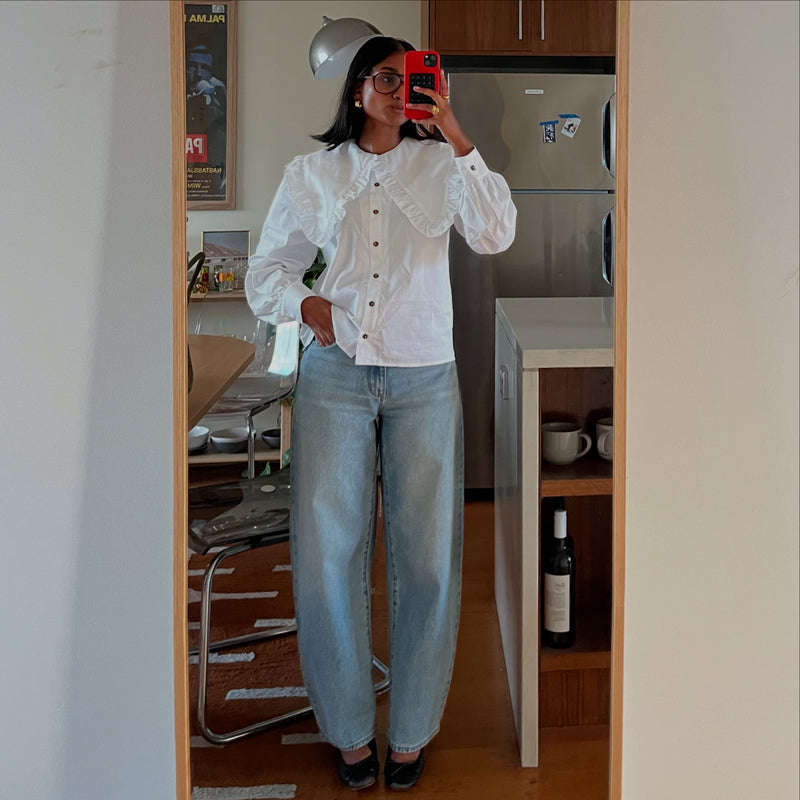 Charlie / Button Up Shirt / White