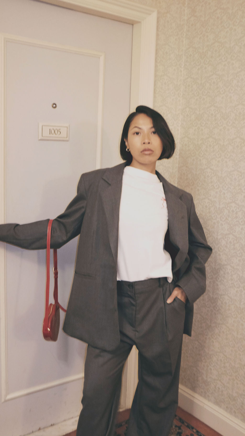 Frankie / Oversized Blazer / Charcoal Grey