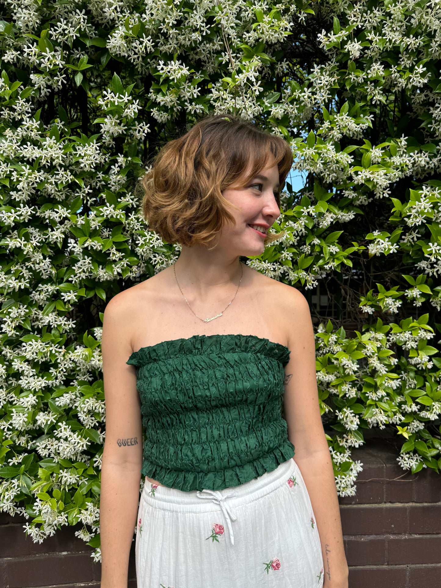 Poppy ruffled cropped Top
