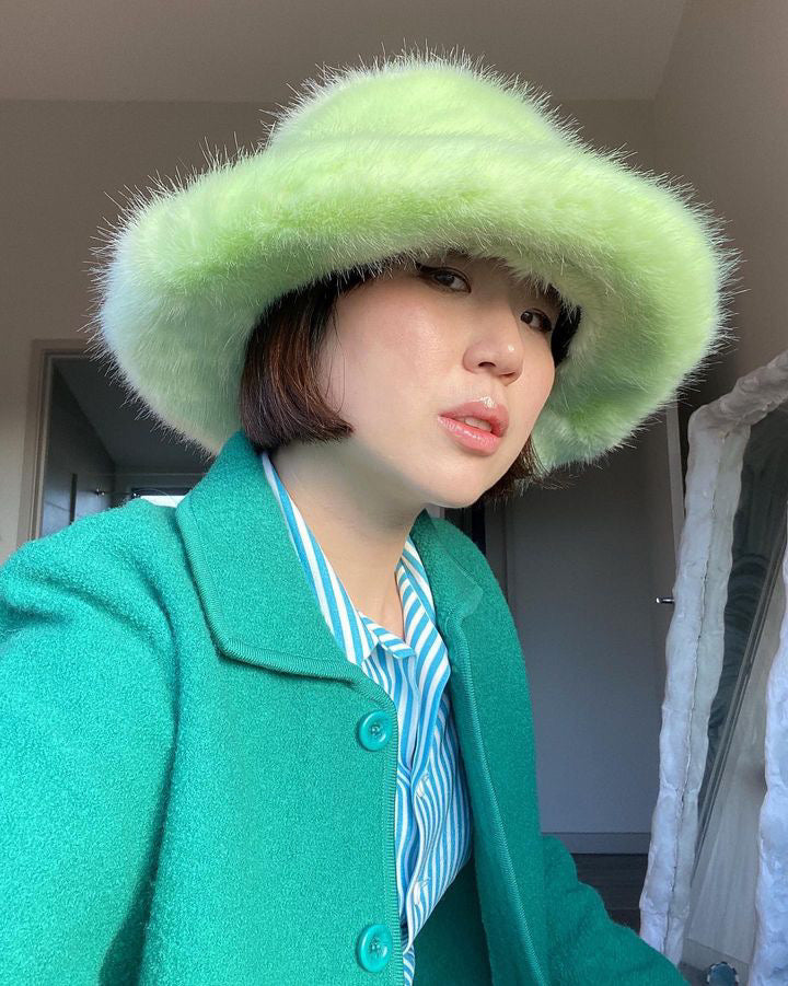 Rita Faux Fur Bucket Hat
