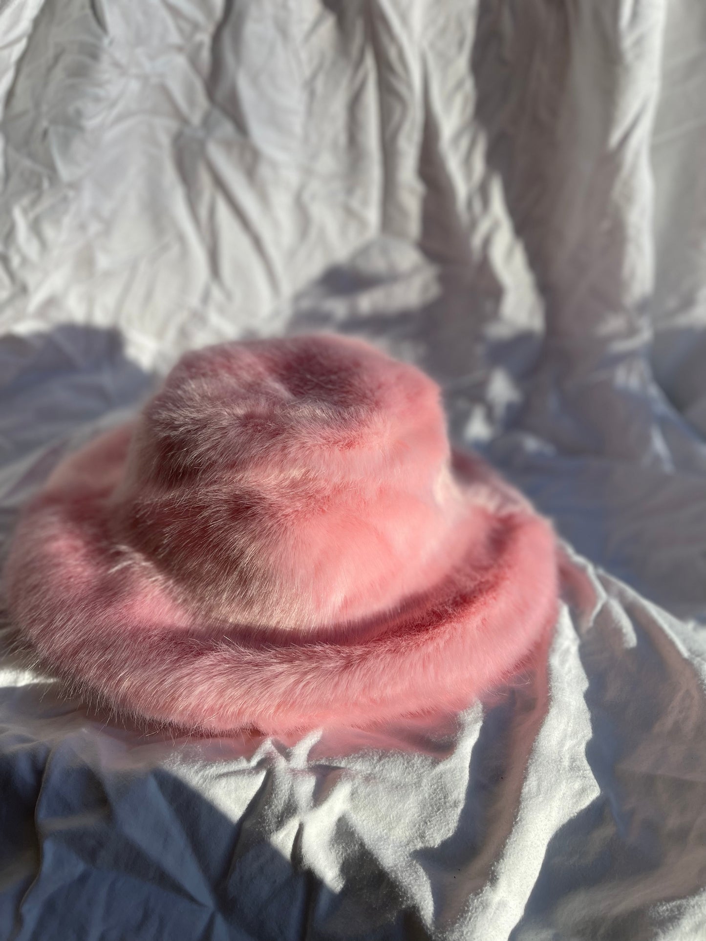 Pamela Pink Faux Fur Hat