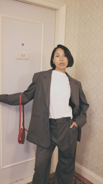 Frankie / Oversized Blazer / Charcoal Grey